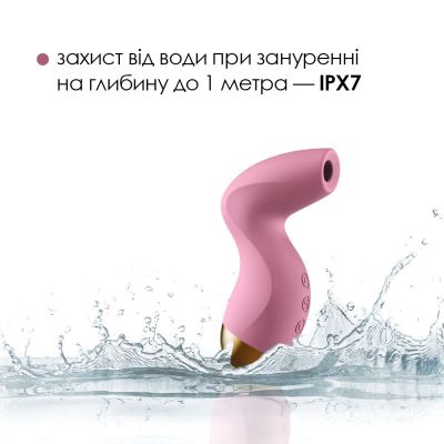 Вакуумний кліторальний стимулятор Svakom Pulse Pure Pale Pink, 5 режимів, 5 інтенсивностей у кожному Вакуумний кліторальний стимулятор Svakom Pulse Pure Pale Pink, 5 режимів, 5 інтенсивностей у кожному