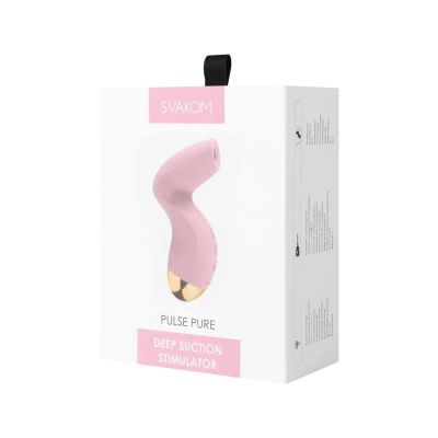 Вакуумний кліторальний стимулятор Svakom Pulse Pure Pale Pink, 5 режимів, 5 інтенсивностей у кожному Вакуумний кліторальний стимулятор Svakom Pulse Pure Pale Pink, 5 режимів, 5 інтенсивностей у кожному