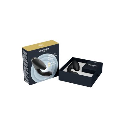 Подвійний вакуумний кліторальний стимулятор з вібрацією Womanizer Duo 2 — Black, незалежні мотори Подвійний вакуумний кліторальний стимулятор з вібрацією Womanizer Duo 2 — Black, незалежні мотори