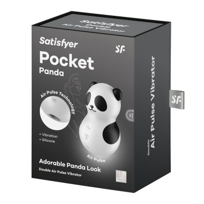 Вакуумний стимулятор з вібрацією Satisfyer Pocket Panda