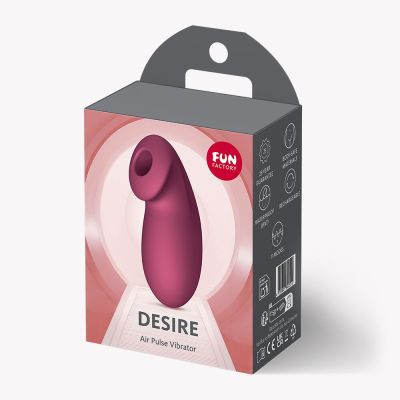 Вакуумний стимулятор Fun Factory Desire Wine Red, 11 режимів роботи, перезаряджуваний Вакуумний стимулятор Fun Factory Desire Wine Red, 11 режимів роботи, перезаряджуваний