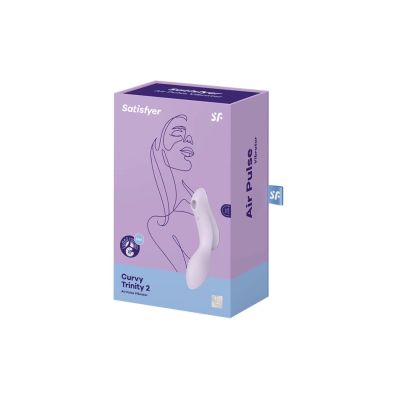 Вакуумний стимулятор із вібрацією Satisfyer Curvy Trinity 2 Violet