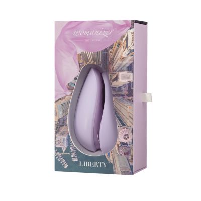 Вакуумний кліторальний стимулятор Womanizer Liberty Lilac, магнітна кришка, 2 насадки Вакуумний кліторальний стимулятор Womanizer Liberty Lilac, магнітна кришка, 2 насадки
