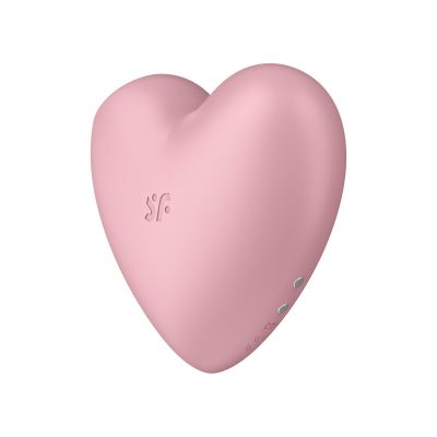 Вакуумний стимулятор-серце з вібрацією Satisfyer Cutie Heart Light Red Вакуумний стимулятор-серце з вібрацією Satisfyer Cutie Heart Light Red