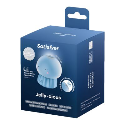Вакуумний кліторальний стимулятор Satisfyer Jelly-cious Blue