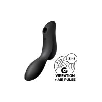 Вакуумний стимулятор із вібрацією Satisfyer Curvy Trinity 2 Black