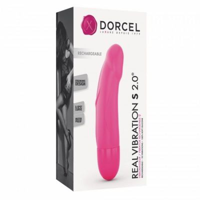 Вібратор Dorcel Real Vibration S Magenta 2.0, діаметр 3,7см, перезаряджається, для зони G Вібратор Dorcel Real Vibration S Magenta 2.0, діаметр 3,7см, перезаряджається, для зони G