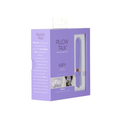 Розкішний вібратор Pillow Talk Flirty Purple Special Edition, Сваровскі, пов’язка на очі+гра Розкішний вібратор Pillow Talk Flirty Purple Special Edition, Сваровскі, пов’язка на очі+гра