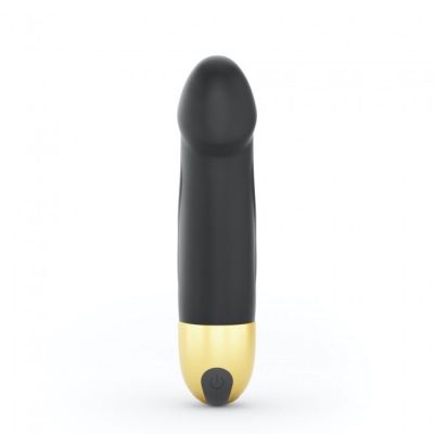 Вібратор Dorcel Real Vibration S Gold 2.0, діаметр 3,7см, перезаряджається, для точки G Вібратор Dorcel Real Vibration S Gold 2.0, діаметр 3,7см, перезаряджається, для точки G