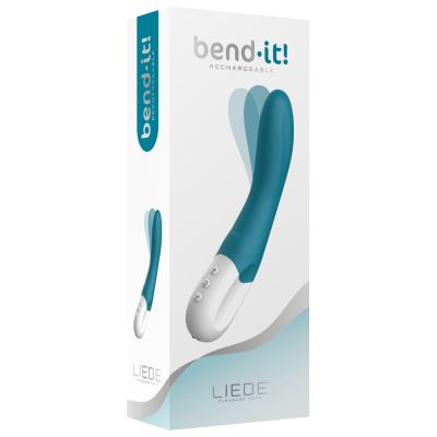 Вібратор зони G Liebe Bend It Rechargeable Ocean Blue, 10 режимів, дуже потужний, гнучкий стовбур