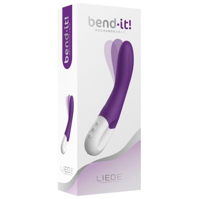 Вібратор зони G Liebe Bend It Rechargeable Purple, 10 режимів, дуже потужний, гнучкий стовбур