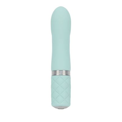 Розкішний вібратор PILLOW TALK - Flirty Teal з кристалом Сваровські, гнучка голівка