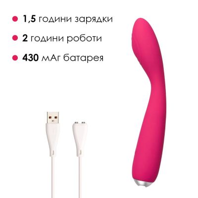 Вібратор для клітора та зони G Svakom Iris Plum Red