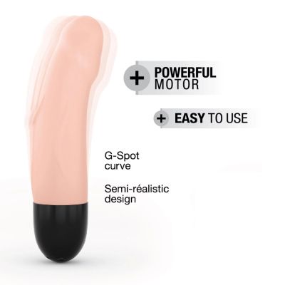 Вібратор Dorcel Real Vibration S Flesh 2.0, діаметр 3,7см, перезаряджається, для зони G Вібратор Dorcel Real Vibration S Flesh 2.0, діаметр 3,7см, перезаряджається, для зони G