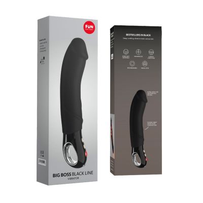 Вібратор для зони G Fun Factory BIG BOSS black, дуже потужний, 23,5 см