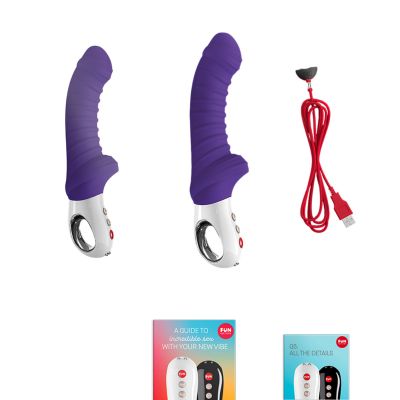 Вібратор для зони G Fun Factory TIGER violet, ребристий, підходить для анальної стимуляції