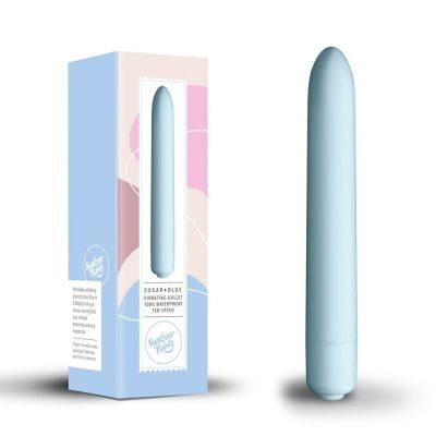 Мінівібратор SugarBoo Sugar Blue, 10 рівнів інтенсивності Мінівібратор SugarBoo Sugar Blue, 10 рівнів інтенсивності