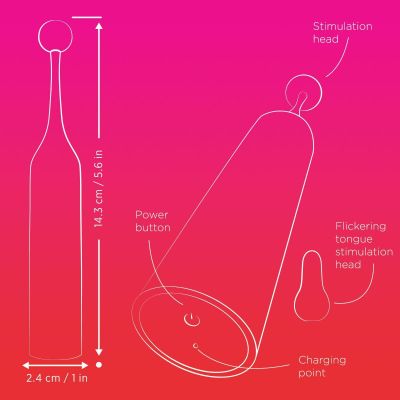 Кліторальний стимулятор Romp Pop, знімна насадка, високочастотний Кліторальний стимулятор Romp Pop, знімна насадка, високочастотний