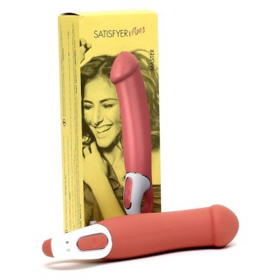 Потужний вібратор Satisfyer Vibes Master, гнучкий литий силікон, 12 режимів роботи, діаметр 46 мм