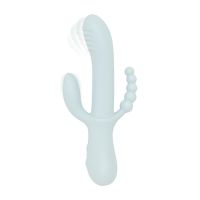 Вібратор-кролик Good Vibes Only - SAGE Triple Stimulation Vibe Soft Silicone - Blue Вібратор-кролик Good Vibes Only - SAGE Triple Stimulation Vibe Soft Silicone - Blue