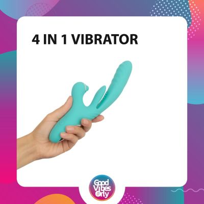 Вібратор-кролик Good Vibes Only - Lisa Thrusting Rabbit Vibrator with G-Spot Stimulator Вібратор-кролик Good Vibes Only - Lisa Thrusting Rabbit Vibrator with G-Spot Stimulator