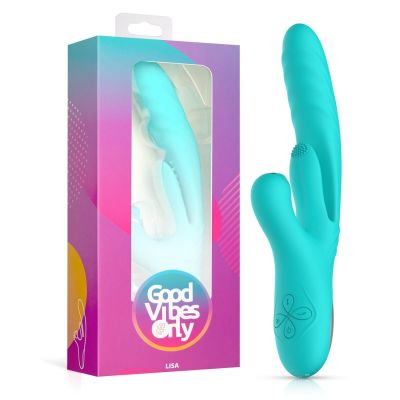 Вібратор-кролик Good Vibes Only - Lisa Thrusting Rabbit Vibrator with G-Spot Stimulator Вібратор-кролик Good Vibes Only - Lisa Thrusting Rabbit Vibrator with G-Spot Stimulator