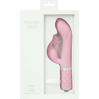 Розкішний вібратор-кролик Pillow Talk — Kinky Pink із кристалом «Сваровські», потужний