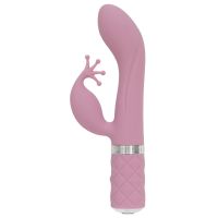 Розкішний вібратор-кролик Pillow Talk — Kinky Pink із кристалом «Сваровські», потужний
