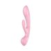 Двосторонній вібратор-кролик Satisfyer Triple Oh Pink, 3 мотори, руків’я-масажер