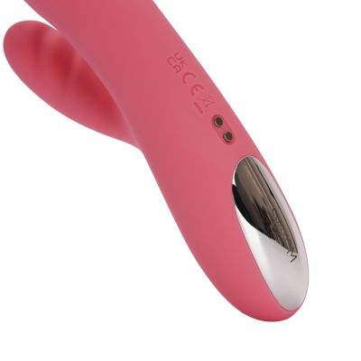 Вібратор-кролик Svakom Avery Strawberry Pink зі стовбуром, що рухається, рух вперед-назад Вібратор-кролик Svakom Avery Strawberry Pink зі стовбуром, що рухається, рух вперед-назад