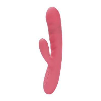 Вібратор-кролик Svakom Avery Strawberry Pink зі стовбуром, що рухається, рух вперед-назад Вібратор-кролик Svakom Avery Strawberry Pink зі стовбуром, що рухається, рух вперед-назад