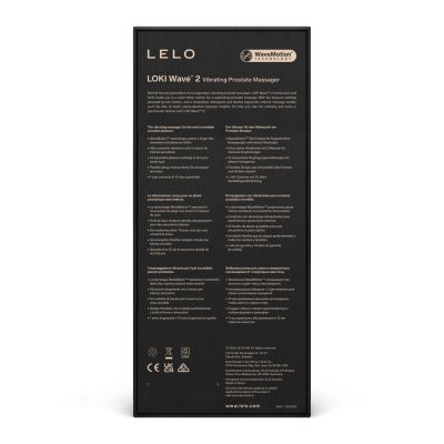 Масажер простати LELO Loki Wave 2 Black, 2 мотори, манливий рух та вібрація