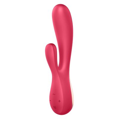 Смартвібратор-кролик Satisfyer Mono Flex Red, 2 мотори, керування через інтернет
