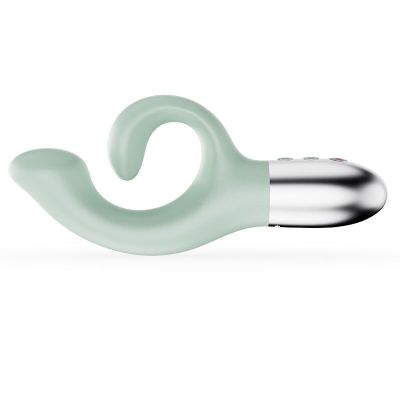 Вібратор-кролик для зони G KISTOY Big G Green, вигнутий відросток, автоматичний підігрів Вібратор-кролик для зони G KISTOY Big G Green, вигнутий відросток, автоматичний підігрів