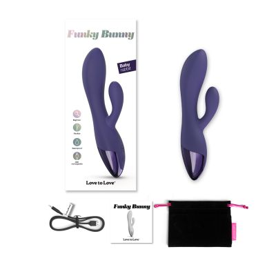 Вібратор-кролик Love To Love FUNKY BUNNY - MIDNIGHT INDIGO Вібратор-кролик Love To Love FUNKY BUNNY - MIDNIGHT INDIGO