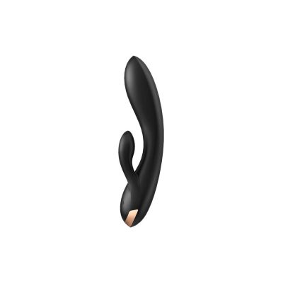 Смартвібратор-кролик із подвійним відростком Satisfyer Double Flex Black Смартвібратор-кролик із подвійним відростком Satisfyer Double Flex Black