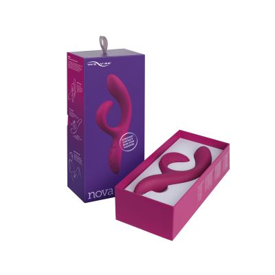Смартвібратор-кролик We-Vibe Nova Fuchsia, ергономічний, регульований кут нахилу стовбура