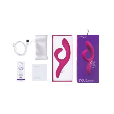 Смартвібратор-кролик We-Vibe Nova Fuchsia, ергономічний, регульований кут нахилу стовбура