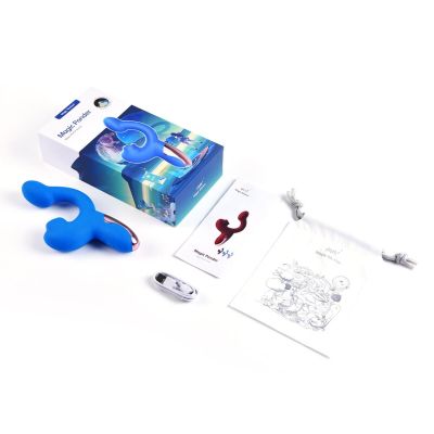 Смарт-вібратор Magic Motion Ponder Blue, подвійна стимуляція, віброяйце+язичок для клітора