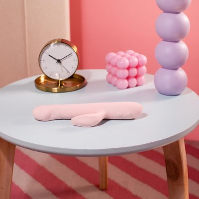 Вібратор-кролик Good Vibes Only - SHAI Thrusting Vibrator Soft Silicone - Pink