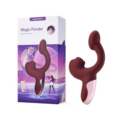 Смарт-вібратор Magic Motion Ponder Red, подвійна стимуляція, віброяйце+язичок для клітора Смарт-вібратор Magic Motion Ponder Red, подвійна стимуляція, віброяйце+язичок для клітора