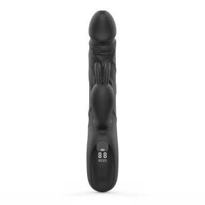 Вібратор-кролик з пульсацією Loviss Nico Thrusting Rabbit Vibrator, 9 режимів, подвійний відросток Вібратор-кролик з пульсацією Loviss Nico Thrusting Rabbit Vibrator, 9 режимів, подвійний відросток