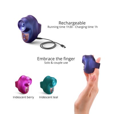 Вібратор на палець Love To Love KISSCOOL - IRIDESCENT INDIGO Вібратор на палець Love To Love KISSCOOL - IRIDESCENT INDIGO