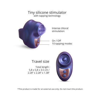 Вібратор на палець Love To Love KISSCOOL - IRIDESCENT INDIGO Вібратор на палець Love To Love KISSCOOL - IRIDESCENT INDIGO