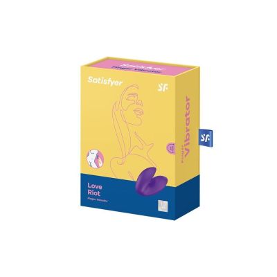Вібратор на палець Satisfyer Love Riot Purple, 12 варіантів використання
