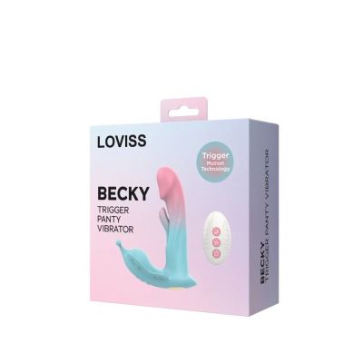Вібратор Loviss Becky Trigger Panty Vibrator, носимий, вібрація + манливий рух, пульт ДК Вібратор Loviss Becky Trigger Panty Vibrator, носимий, вібрація + манливий рух, пульт ДК