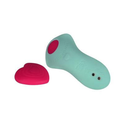 Вібратор у трусики FairyGasm HeartGem green