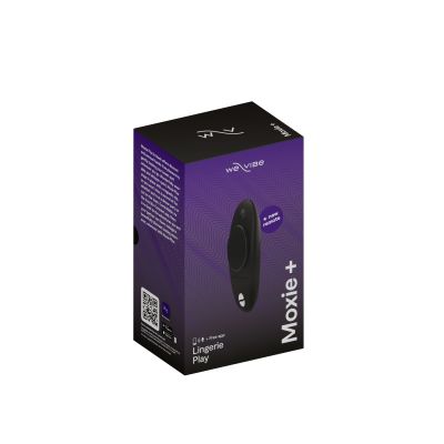 Смартвібратор у трусики We-Vibe Moxie+ Satin Black, оновлений пульт ДК