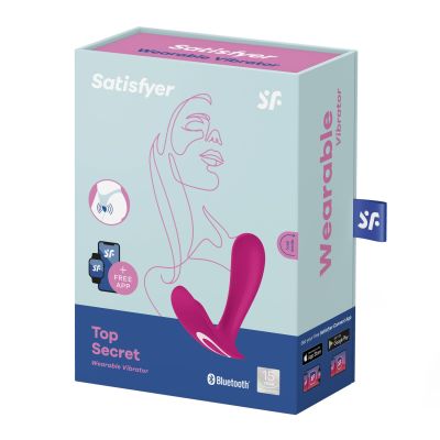 Смартвібратор у трусики Satisfyer Top Secret Pink вагінально-кліторальний, 2 мотори