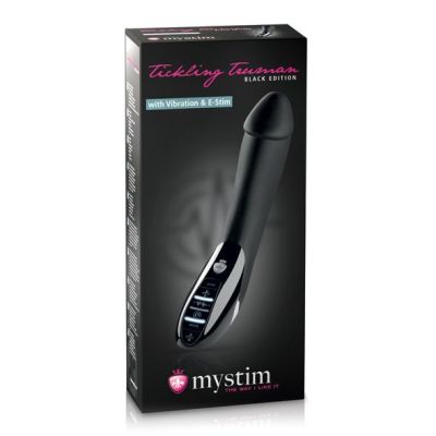 Вібратор з електростимуляцією Mystim Tickling Truman eStim Black, міостимулятор Вібратор з електростимуляцією Mystim Tickling Truman eStim Black, міостимулятор